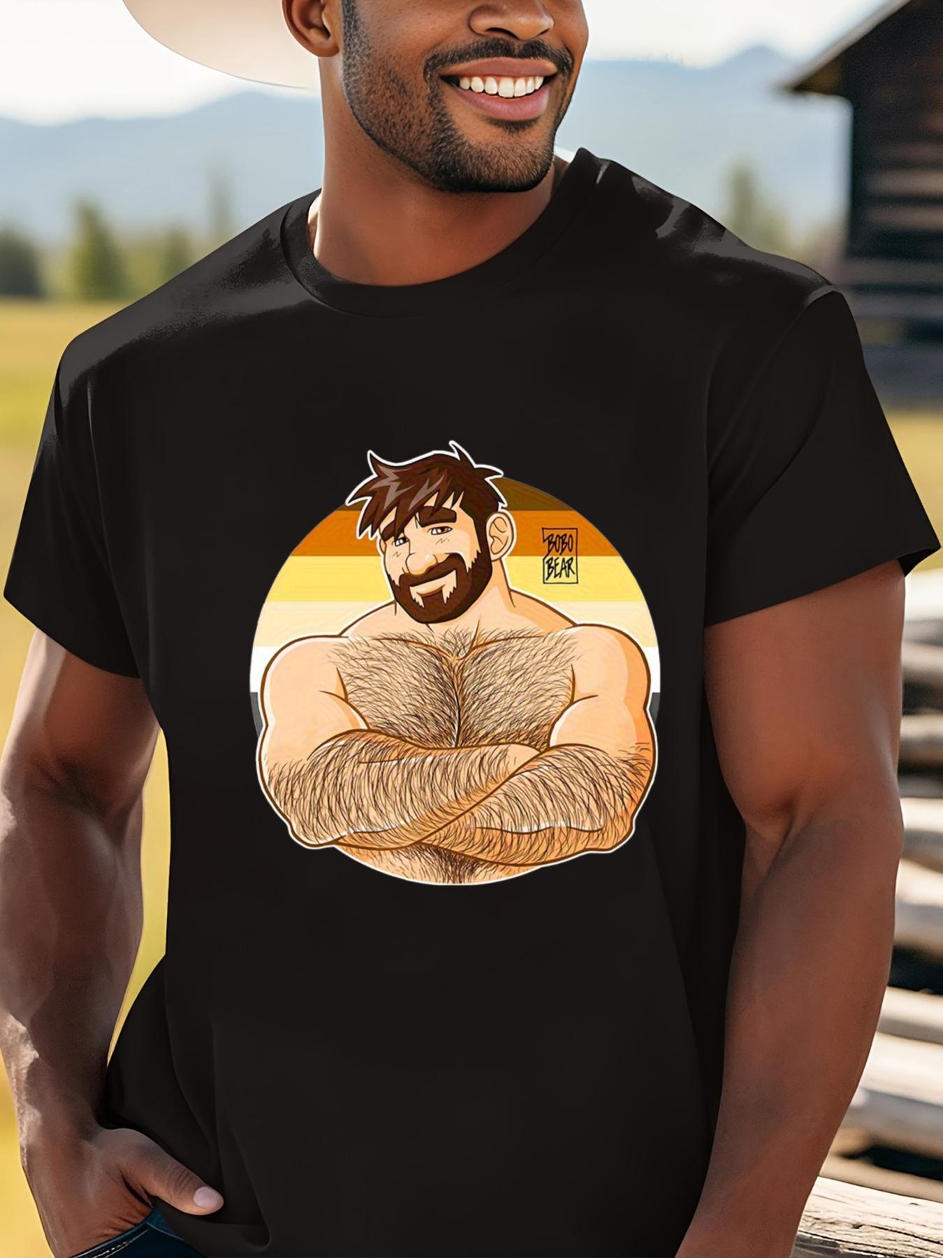 Men S And Unisex Bear Pride T-Shirt - Featuring Adam S Retro Bear Art with Arms Crossed XXXL