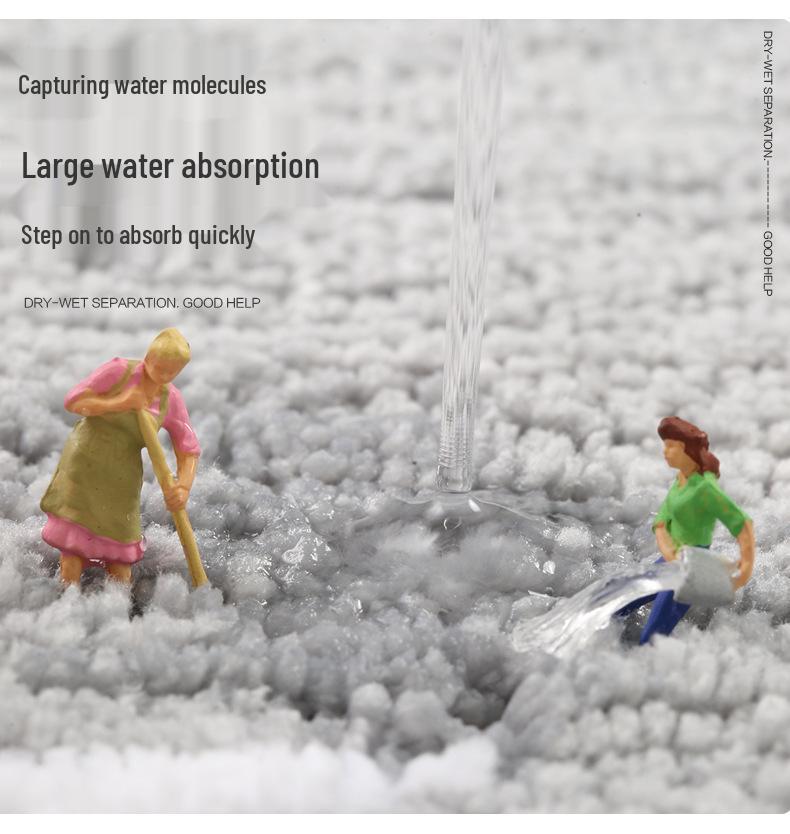 Thickened Absorbent Anti-Slip Bathroom Floor Mat