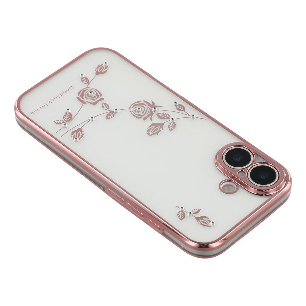 KADEM For iPhone 17 Case Flower Rhinestone Decor TPU Phone Cover
