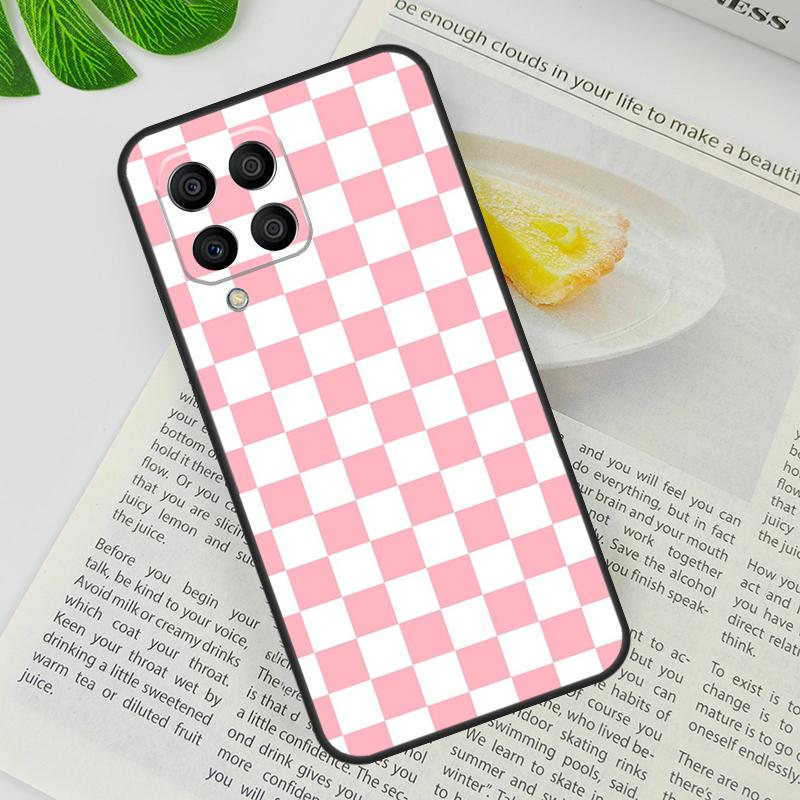 Checkerboard Checkered Board Case For Samsung Galaxy M13 M11 M12 M14 M15 M06 M16 M36 M56 M31 M53 M32 M52 M35 M55 M34 M54