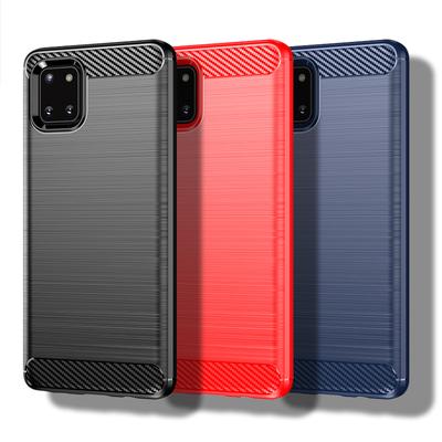 For Samsung Galaxy Note10 Lite Case For Samsung Galaxy Note10 Lite 4G Cover 6.7 Inch SCarbon Fiber Shockproof Silicone Bumper