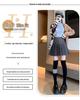 High-Waist Wool Pleated A-Line Skirt with Pockets - Slim Fit, Large Sizes for Autumn & Winter