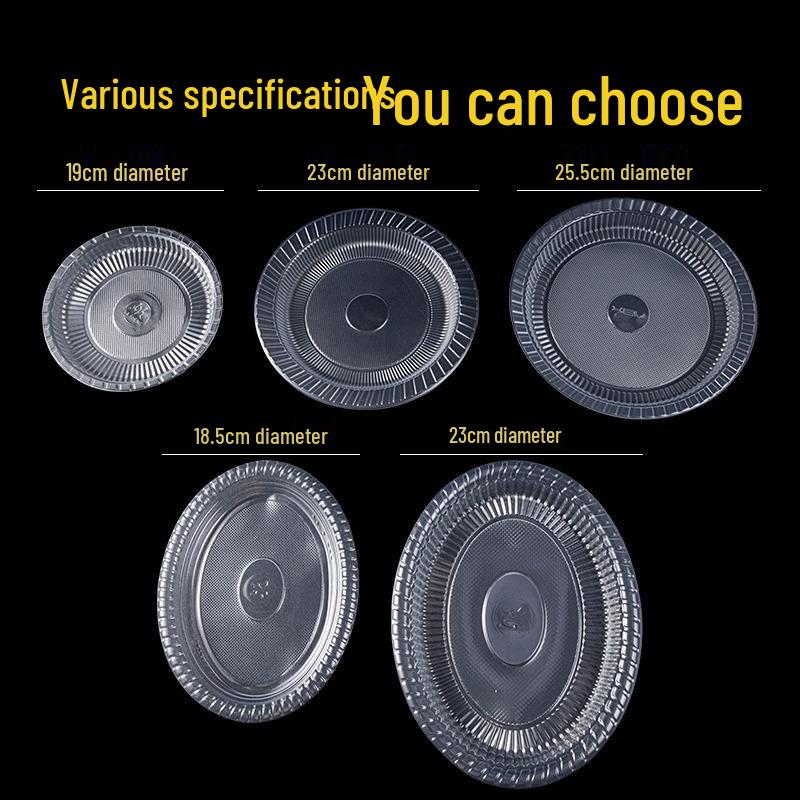 Disposable High-Temperature Resistant Plastic Dinner Plates for Household & Picnic Use