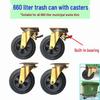 Outdoor Trash Bin Caster Wheel with Brake
