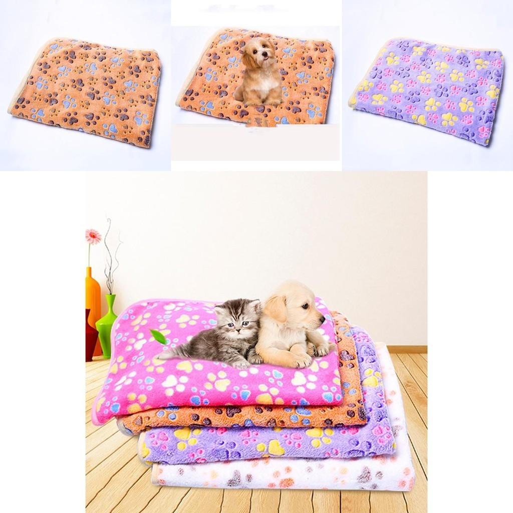Coral Velvet Dog Kennel Pad Pet Blanket For Autumn And Winter Warm And Comfortable