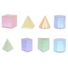 Detachable Geometric Shapes Blocks Transparent Game Math Toys 3D Geometric Cube  Learning Materials