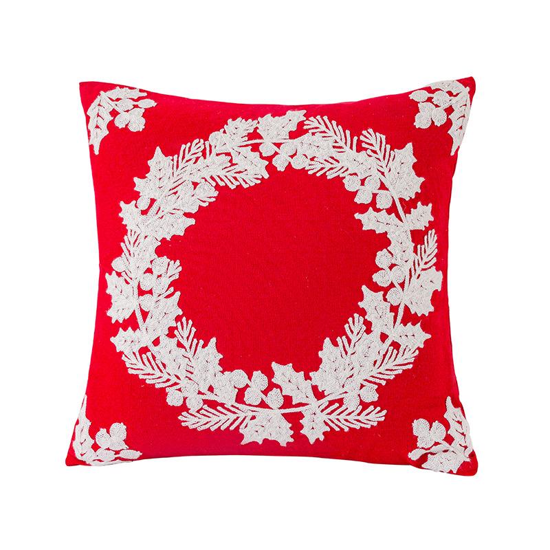 45X45Cm Christmas Snowflake Pillow Cover Embroidery Cushion Cover Christmas Party Decor Home Decorative Pillowcase
