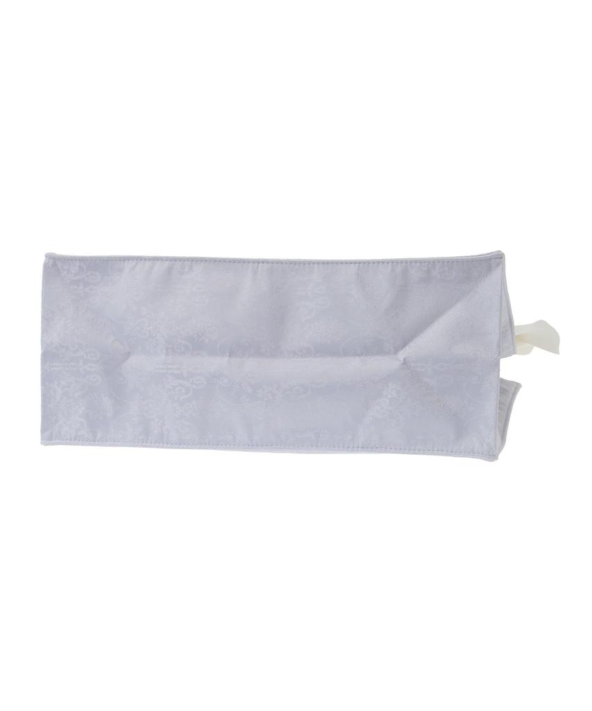 Maison de Fleur Jacquard Ribbon Frill Square Tote Bag, Blue, Size F, 08000628500