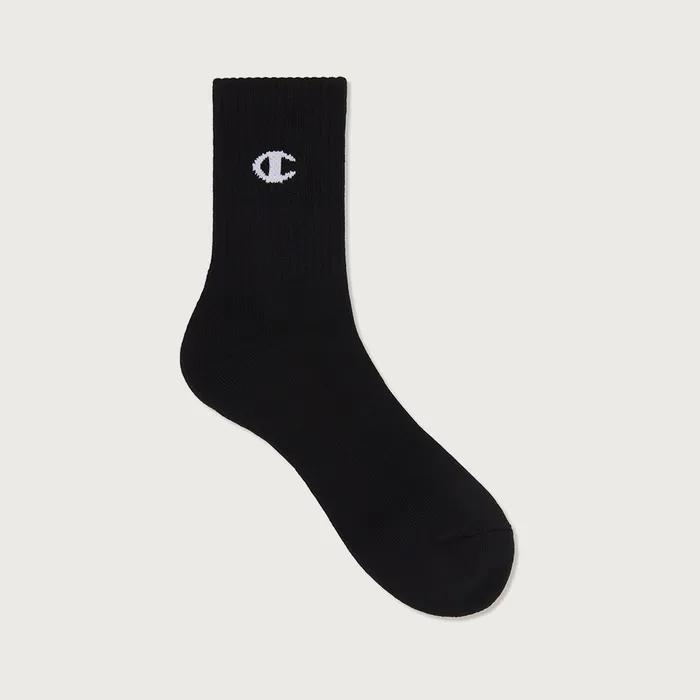 [3-pack] Mono C Logo Mid Socks Black