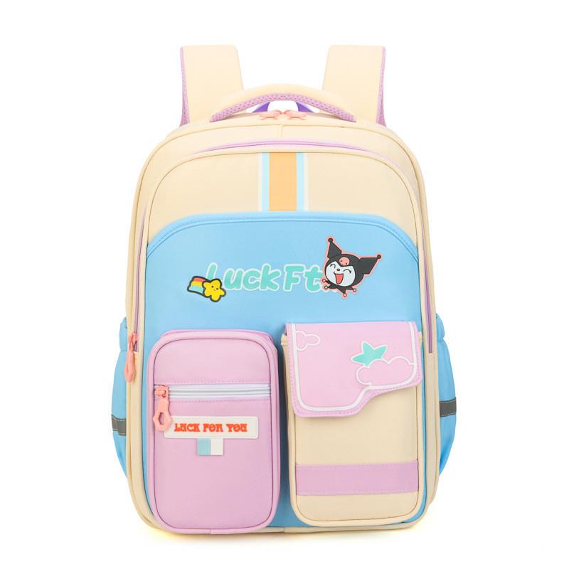 Adorable Multicolor Casual Backpack For Boys And Girls With Large Capacity For School Use