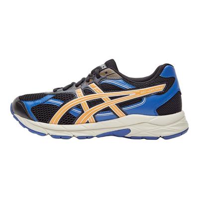 Gel-Contana GS Synthetic Leather Fabric Comfortable Versatile Low-Top Running Shoes Unisex Sneaker Black Blue 1014A371-002