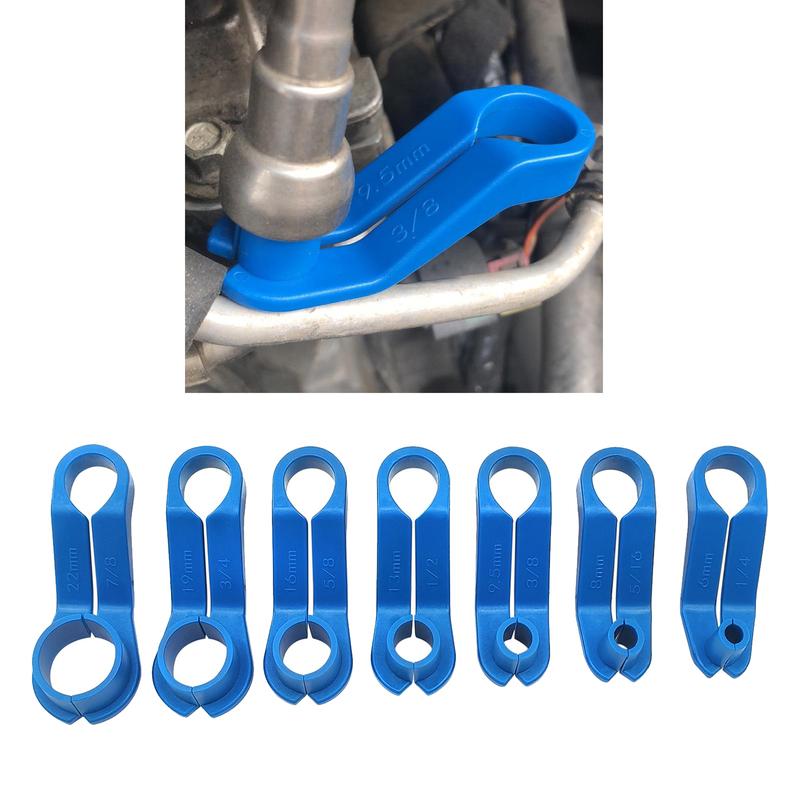 7pcs/set Automobile Fuel Line Disconnect Set Fuel Line Removal Tools Repl ement Fuel Line Angled Disconnect Tool Car Tools