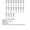 20/40Pcs Disposable Champagne Glasses 150ml Clear Plastic Flutes Stemmed Wine Glasses for Weddings Parties Lightweight Shatterproof Party Cups