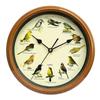 Bird Wall Clock,Decorative Clock Round Hanging Clock,Bird with Sound for