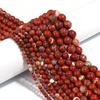 Red Jaspers 4 6 8 10 12mm Stone Round Loose  Beads Jewelry Making Fashion Accessories 15" DIY