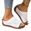 Sommer Neu Übergröße Hohl Keil Sandalen Hausschuhe Damen Einfach Offene Zehen Plattform Höhe-Erhöhend Sandalen