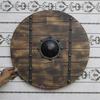 Royal Handicraft Mittelalterlicher runder Kampfkrieger-Schild, runder Holzschild, LARP-Reproduktion, Cosplay-Schild, 60,96 cm