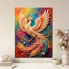 Majestic Phoenix Pearl Kit 5D Round Rhinestone Art Handmade Wall Picture Elegant Home Decor Present for Daily and Holiday Use