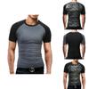 Premium Quality Men's Summer O-neck Short Sleeves Camo Stitching Color T-shirt For Effortless Style