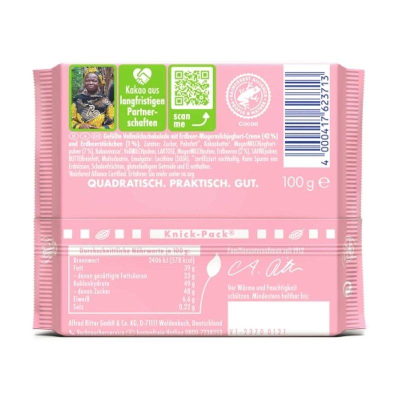 Ritter Sport Strawberry Yogurt Chocolate 100g