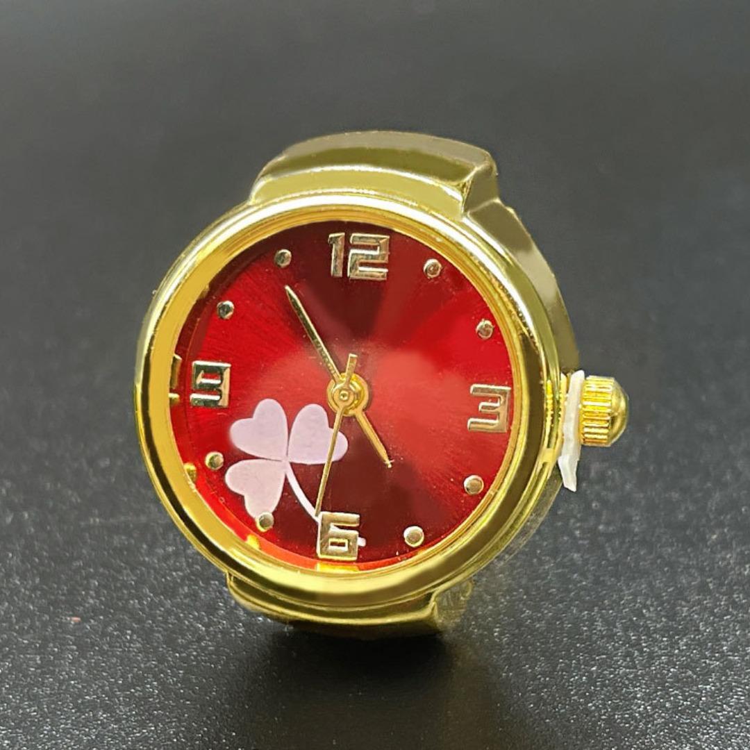 

Винтажные кварцевые часы в стиле панк, кольца для пар, женщин и мужчин, крутые эластичные кольца в стиле хип-хоп для часов, индивидуальные аксессуары в стиле хип-хоп красный