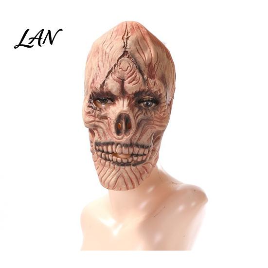 Skin Friendly Latex Masque Scary Halloween Masque, Horror Full Face Skull for Costume, Cosplay Party, Haunted House Prop Breathable