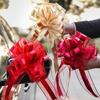 2pcs Large Pull Bow Ribbon Colorful Pull Flower For Wedding Cars Birthday Christmas Presents Gift Decoration Party Favor Supply