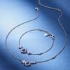 Emporio Armani Night Sky Blue Star Moon Series Paved Star Design Bracelet Women bracelet Silver EG3601040