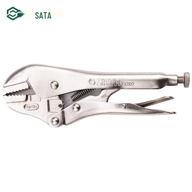 SATA 71301 6-inch Pointed Nose Locking Pliers with Cutter