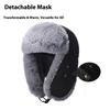 Winter Trapper Hat Thick Fleece Lined Ear Flap Windproof Cap for Men Outdoor Cycling/Hiking
