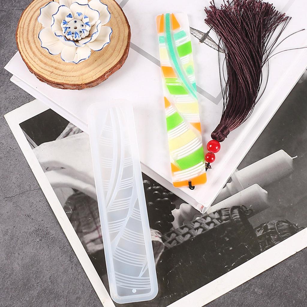 Mehrere Stile Lesezeichen Silikonform Gießen Handwerk Anhänger Harz Epoxid DIY Rechteck Lesezeichen Form für DIY-Fans