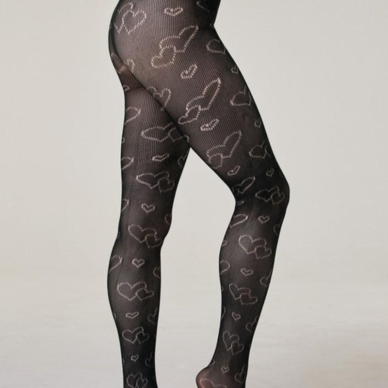 HUGDAY Herz Netzstrumpfhose