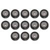 13Pcs 3D Printer Wheel POM V Shape Wear Resistance 3D Printer Wheel Bearing 625ZZ Black