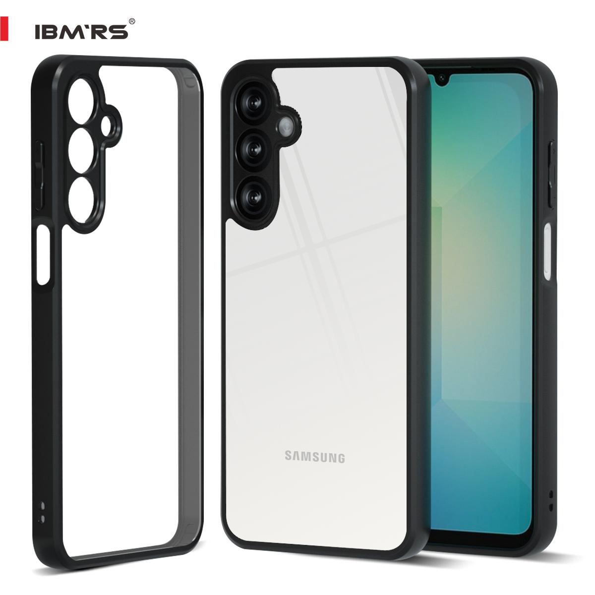 

(В комплекте ремешок на запястье)Чехол IBMRS для Samsung Galaxy A16 5G, ультратонкий, приподнятые края защищают камеру и экран - черный камуфляж transparent прозрачный