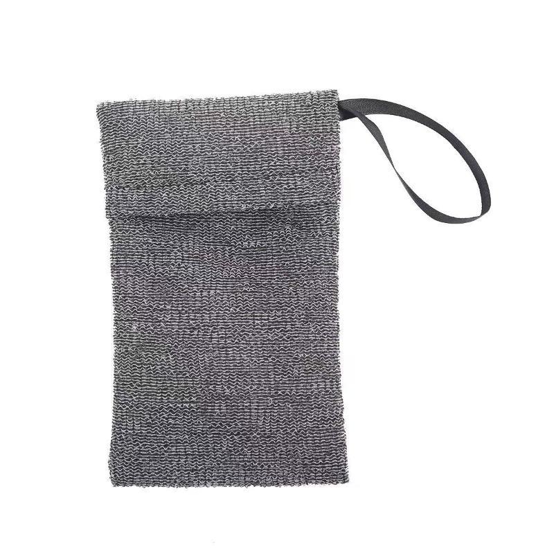 Exfoliating Soap Saver Pouch Lathering Mesh Soap Pocket Body Scrubber for Women Men Daily Bath Shower Use