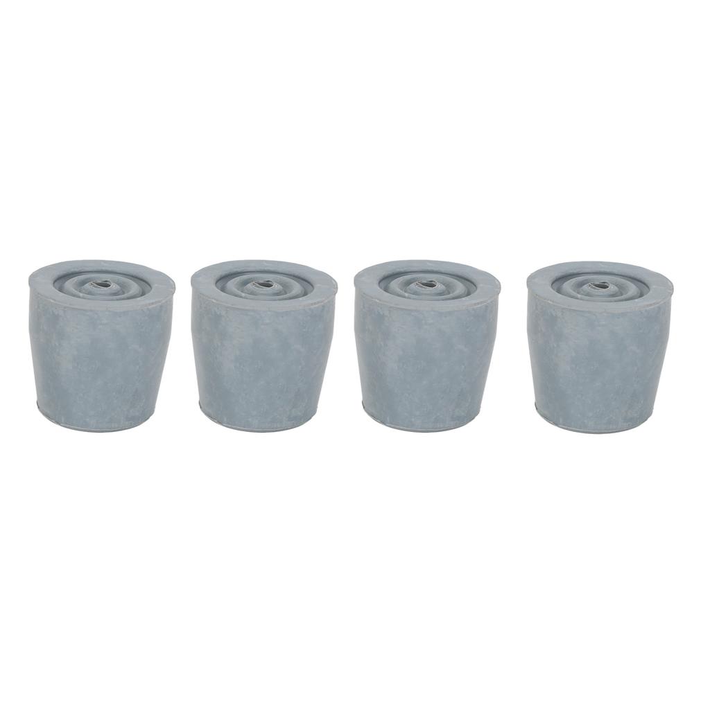 10pcs Rubber Crutch Tip Set Professional Gray Cane Walker Tip Replacement Accessory 1.1 Inch