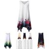 Premium Quality Fashion Summer Plus Size Women Casual Sleeveless V-neck Printed Dress For Effortless Elegance