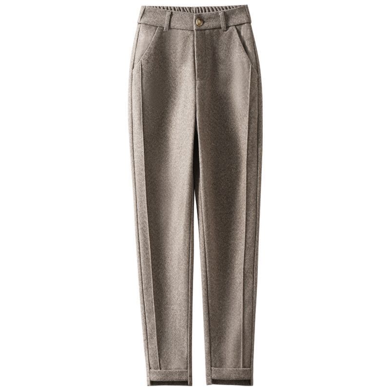 

Женские утолщенные шерстяные брюки на осень, универсальные и стильные, весна и осень XL