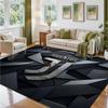Juventus FC Design Crystal Velvet Rug Soft Decorative Mat for Bedroom Entrance