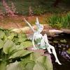 Flower Fairy Sculpture Garden Landscaping Yard Art Ornament Resin Turek Sitting Statue Outdoor Angel Figurines Craft Decoration