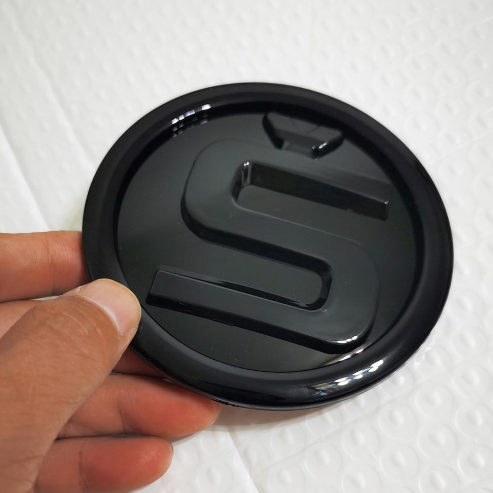 Engine Hood Badge Sticker 110mm S Emblems Sticker For SKODA SUPERB OCTAVIA KODIAQ KAMIQ SCALA FABIA ENYAQ Skoda Hood Sticker