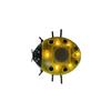Solar LED Garden Ladybugs Wall Art with Waterproof Metal Design for Outdoor Use On Fences Patios and Garden Spaces