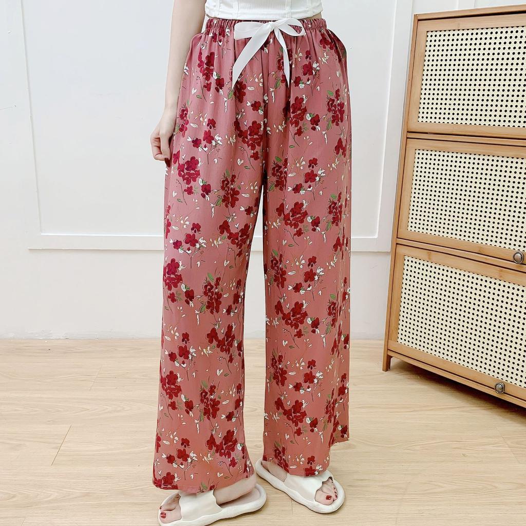 Cotton Silk Pajama Pants for Women, New Summer Style, Thin Cotton Casual Pants, Can Be Worn Outside, Large Size Home Pants