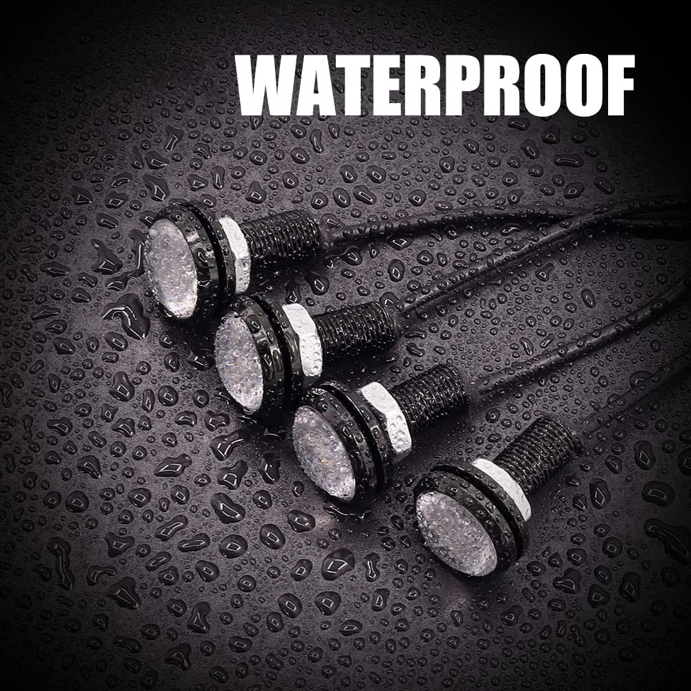 X-STYLE LED Daylight, Eagle Eye, 0.9 inches (22 mm), Red, 12 LED Bolt-shaped, Cow