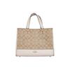 COACH Dempsey Coated Canvas With Leather Tote Bag, Shopping Bag, Shoulder Bag, Crossbody Bag, Handbag Large Women's 1955-IMDQC