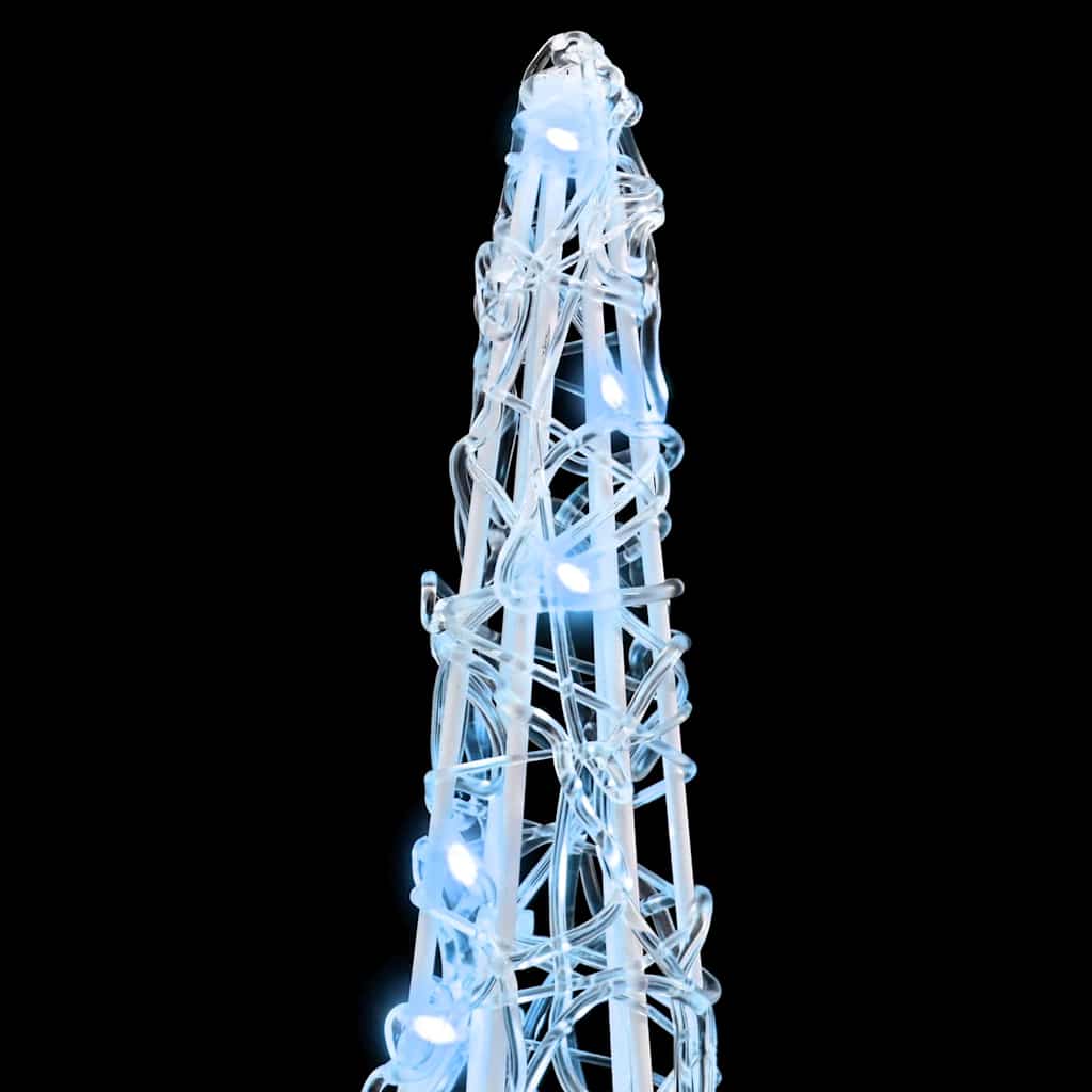 Christmas Tree with 90 LEDs 3 pcs Cool White 20 x 20 x 80 cm Acrylic