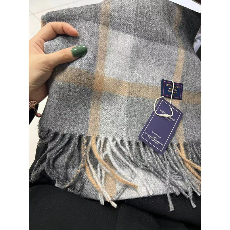 Australian Imitation Cashmere Plaid Light Luxury Scarf Unisex Couple Style Autumn and Winter Warm Scarf