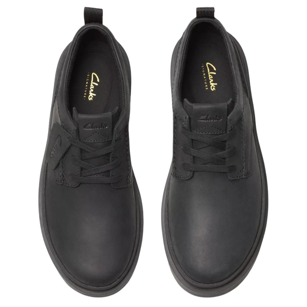 Clarks Polden Lace Leather Fashion Comfortable Casual Shoes Men Sneaker Black 26181379
