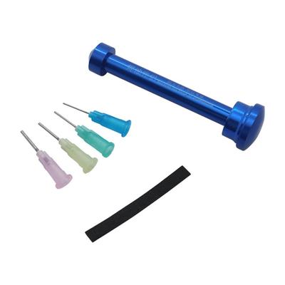 Lötpasten Flux Mate Booster Plunger Dispenser Tool Aluminiumlegierung Manuelle Spritzen Lötpasten Antriebswerkzeuge