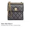 Chanel Grain Embossed Calfskin Flap Bag, Shoulder Bag, Crossbody Bag Mini Women's Black AS4152-B13282-94305